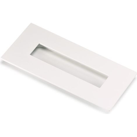 Tirador embutir aluminio blanco 155mm muebles y armarios (1/2)