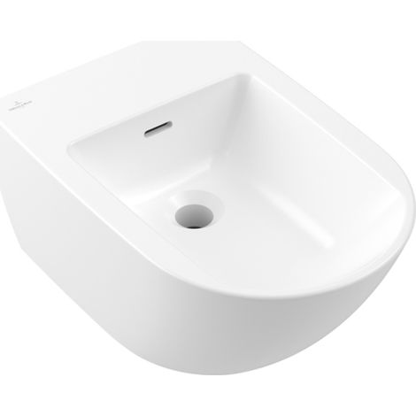 Villeroy & Boch Subway 3.0 Bidet, oval, wandhängend, 1 Hahnloch,