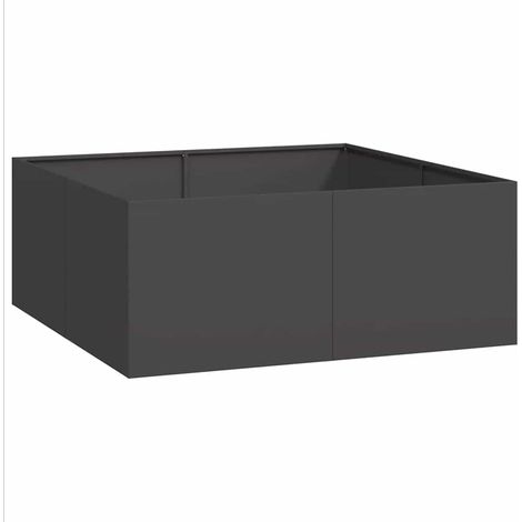 Maison Exclusive - Fioriera Nera 100x100x40 cm in Acciaio