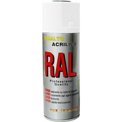 Bomboletta spray bianco elettrodomestici acrilico vernice brillante lucido rapid