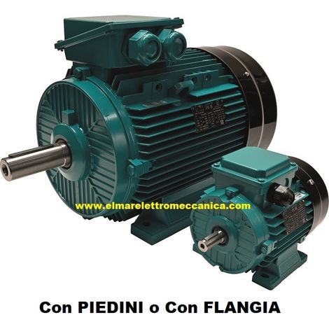HP 0,75 KW 0,55 Mec 80 1400 Giri Motore Elettrico Trifase iE1 iE3 4 Poli B14 Flangiato - IE1 - Efficienza Standard