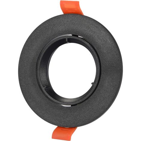 Jandei - Aro circular orientable para GU10 negro Corte 75mm