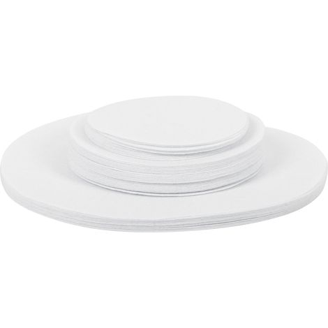 Tapis de Protection pour Vaisselle en Feutre, 48 Pièces Blanches, Anti-Rayures et Isolation (1/5)