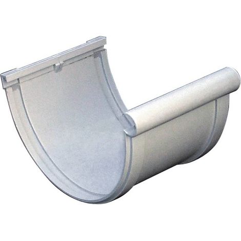 Jonction longue BI-SYTEM PVC 33 demi-ronde - gris - First Plast