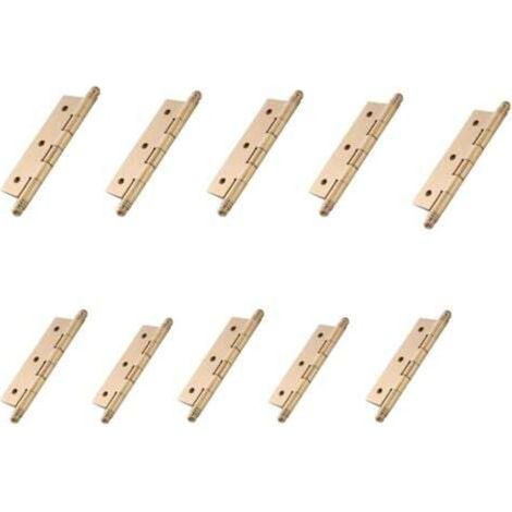 Cerniera per anta di mobili/cerniera per porta leggera, 75x40mm, ottone, 10 pezzi, cerniere in rame, cerniere, catena in gomma, cerniere in rame per ante di armadi