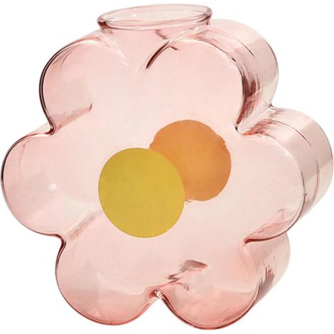 Support De Flor De Vidrio Rosa (1/5)
