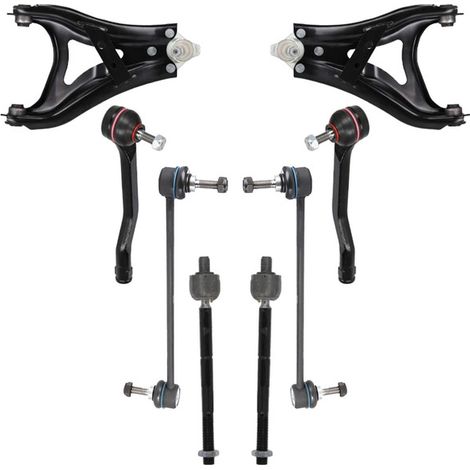 KIT BRACCIO OSCILLANTE 8 PEZZI COMPATIBILE CON RENAULT DUSTER (HM) 1.5 dCi 110 (HMAB) / Kit Sospensione Completo OE/OEM / Bracci Oscillanti + Testine Sterzo / Sostituzione Diretta OEM