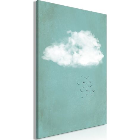 Tableau Cumulus et Oiseaux (1 Partie) Vertical - 60 x 90 cm (1/4)