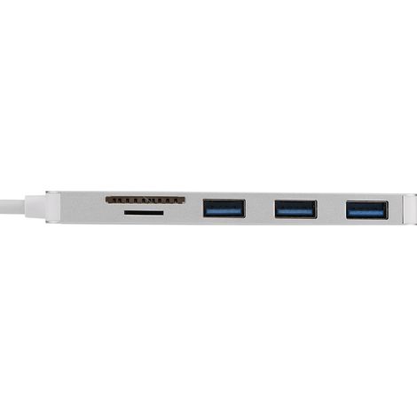 Hub USB C 3-en-1 avec Ports USB 3.0 et Lecteur de Cartes SD/TF (1/4)