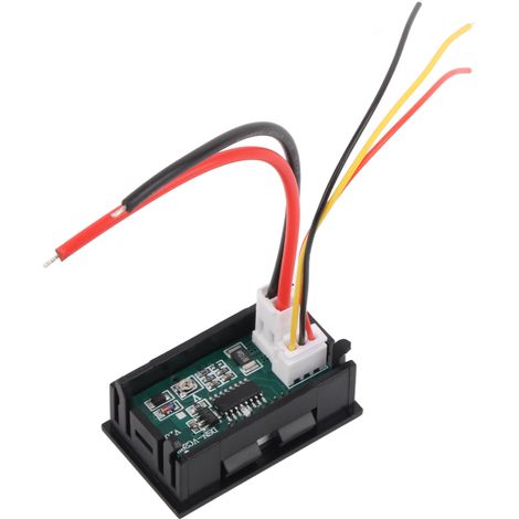 Voltmetro digitale con LED rossi e blu, amperometro a doppio display da 0 a 100 V CC 10 A. (1/5)