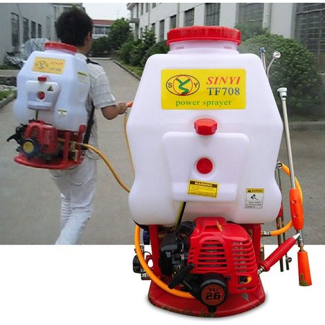 Spruzzatore motore a benzina, spruzzatore a pressione, siringa da giardino, siringa per fertilizzante, spruzzatore per sale, soffiatore per foglie, 20 l, 25,4 cc, 2 tempi