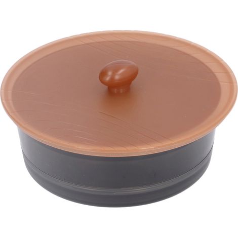 Transparente Aufbewahrungsbox in Schwarz und Braun für Teebeutel und Nespresso-Kapseln, ABS, mit Staubschutzhülle, für den Hausgebrauch (1/5)