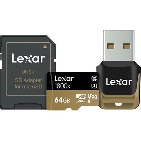 Lexar LSD1800064G-BNNNG mémoire flash 64 Go SDXC UHS-II Classe 10 (1/4)