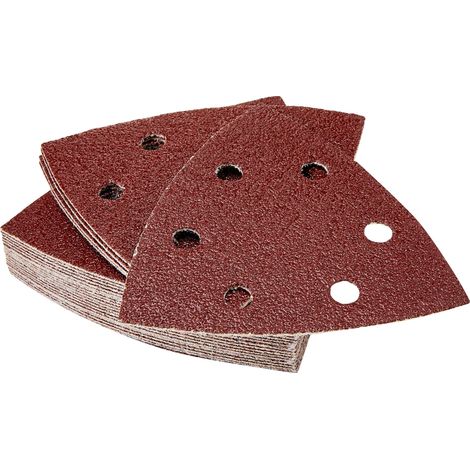 Lot de feuilles abrasives pour Ponceuse Delta Grain 60 25 pièces (1/4)