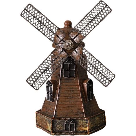 Molino de viento holandés - Figura en miniatura, vintage, retro, decoración (1/5)