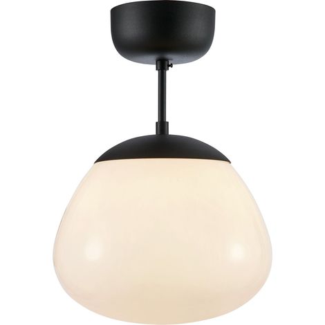 Plafonnier 1 lumiere e27 40w ip20 blanc noir - markslojd - rise 88895545 88895545 88895545 (1/3)