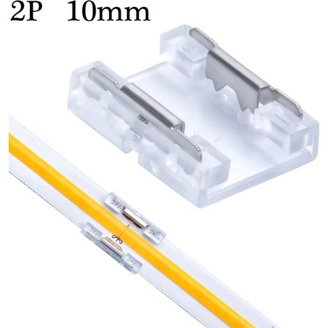Connettore Rapido per Strisce Led COB e SMD a 2 pin Monocolore  10mm (1/5)