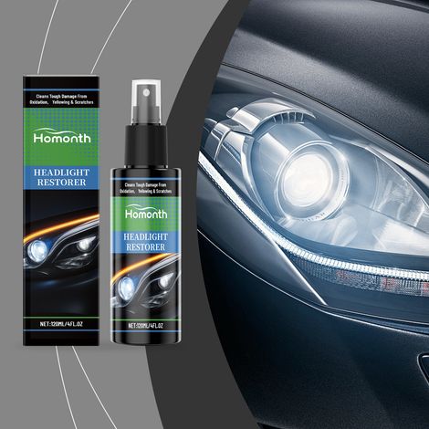 Scheinwerfer-Pflegespray – 120 ml – Scheinwerferpflege, Fleckenentfernung, Aufhellung, Polieren, Scheinwerferreinigung -- BIEMMEDUE (1/5)