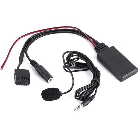 Adaptateur de câble d'entrée AUX Bluetooth pour voiture compatible avec Ford Focus 6000CD, avec microphone et prise en charge des appels mains libres. (1/5)
