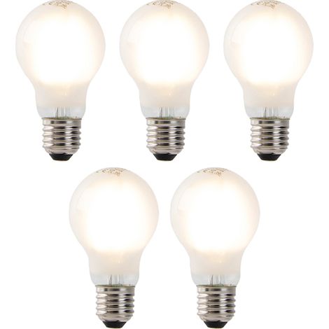 Set mit 5 E27 LED-Glühlampen A60 Milchglas 4W 320 lm 2700K