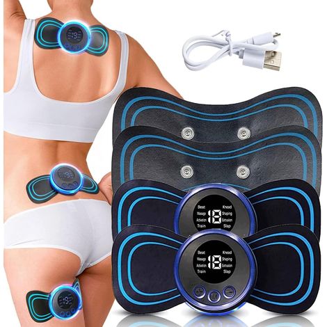 Mini masseur de cou, lot de 2 masseurs d'électrothérapie électriques portables pour le cou-AquaForge (1/5)