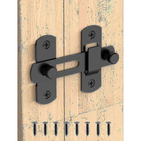 Verrou de porte de grange, loquet de sécurité en acier inoxydable pour porte à bascule, idéal pour cave à vin, salle de bain, extérieur, garage, fenêtre, jardin WY-26 (1/3)