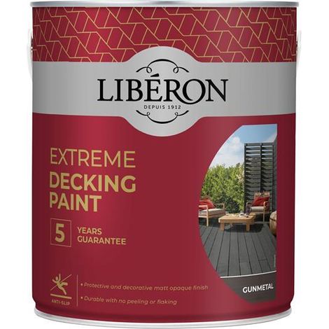 Extreme Decking Paint Gun Metal 2.5 litre - LIB126141