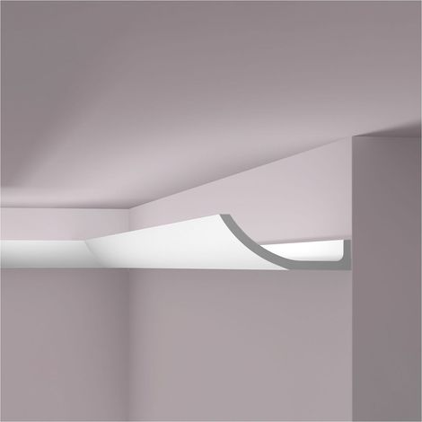 NMC WT4-box WALLSTYL Noel Marquet 1 caja 4 piezas Cornisa Luz indirecta diseño atemporal clásico blanco  8 m (1/4)