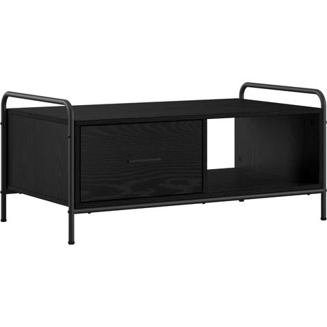 Tavolino da salotto Rovere Nero 90 x 49 x 41 cm vidaXL (1/5)