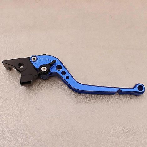 Poignée de frein pour moto MT09/MT07, petite poignée de klaxon modifiée pour Huanglong 600/300 (bleu long) (1/5)