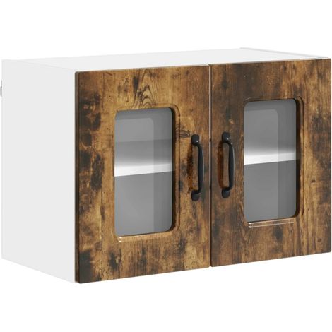 Armadio da cucina di design moderno e funzionale 60 x 31 x 40 cm in legno ingegnerizzato rovere fumo 020053653