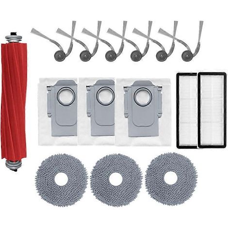 Filtre pour aspirateur brosse pour aspirateur Filtre de brosse pour aspirateur filtre de 15PCS Roborock QV 35A/QR 798 Aspirateur Accessoires Main Brosse Sac à poussière Side Brosse HEPA Filtre Serpill (1/5)