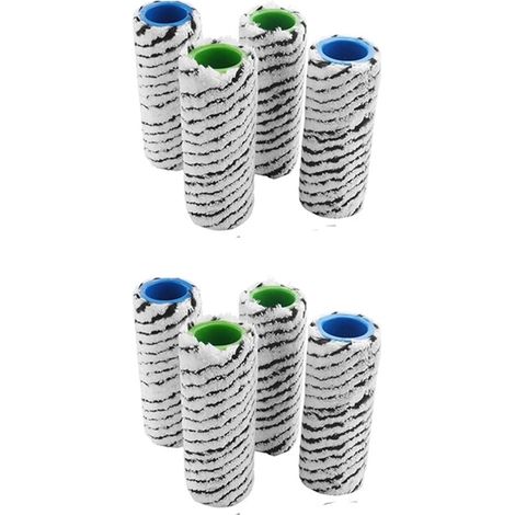 Lot de 8 brosses rouleaux T83C compatibles nettoyeur de sol sans fil Kärcher FC3, FC5, FC5 Premium, FC7, FC7 Premium, accessoires de rechange (1/5)