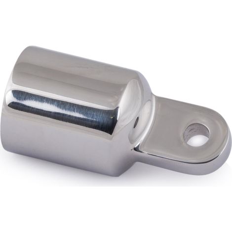 Embout, embout de tuyau, 22 mm, raccord de recouvrement, acier inoxydable avec œillet (1/5)