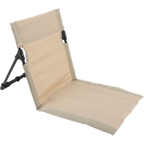 Chaise longue de plage pliante et portable pour adultes avec dossier réglable, couleur kaki. (1/5)