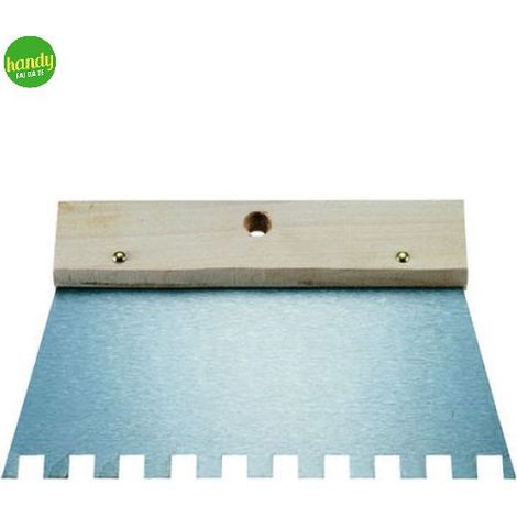Spatola per colla Kapriol manico in legno lama 20cm dente 5x5mm