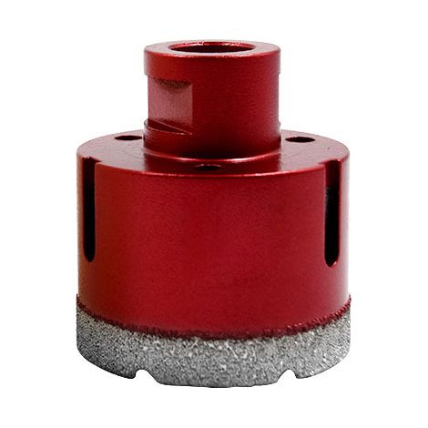 Foret diamanté avec filetage M14, foret à trous creux brasé haute performance pour carrelage/granit/marbre/porcelaine/verre/céramique (55 mm)