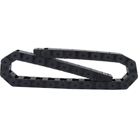 1 Meter R38 Schwarzes Nylon-Schleppkettenkabel für 3D-Drucker und CNC-Maschinen, 18 x 25 mm (1/5)