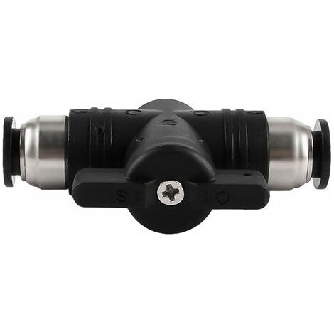 4 Stück 6 mm Pneumatik-Schnellkupplungen, manuelle Ventilanschlüsse, gerade pneumatische Steckverbinder zum Verbinden von Polyethylen-, Nylon- und PU-Schläuchen (BUC-6) (1/5)