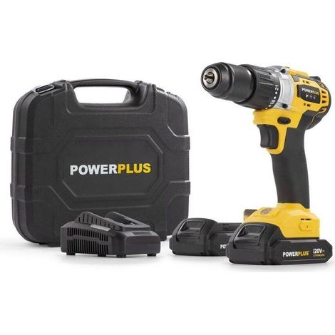 Perceuse à percussion sans balais 20 V 2 battes POWX00512 PowerPlus (1/4)