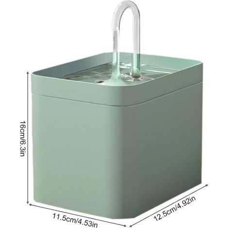 Fontana per gatti senza fili ultra silenziosa da 1,5 litri, con filtro per animali domestici, adatta a gatti, uccelli e cani. (1/3)