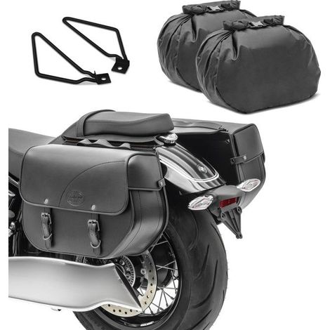 Kentucky Satteltaschen + Universelle schwarze Abstandshalter