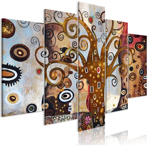 Tableau Imprimé 5 Panneaux "Joy of Life Wide" 50 x 100 cm (1/2)