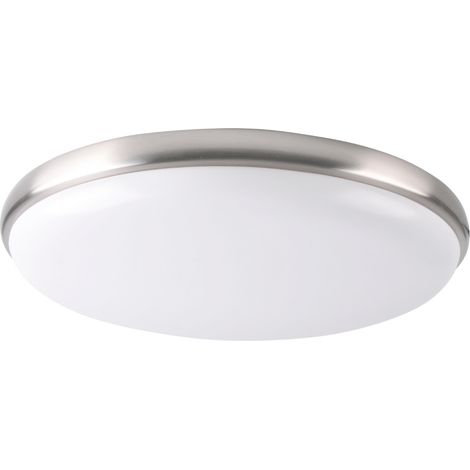 Plafoniera LED Polux Metis 38cm bianco/cromo 4000K 24W (1/5)