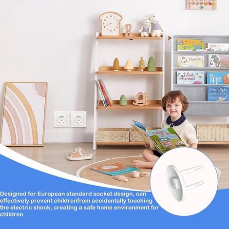 10 Stück Baby-Steckdosenschutz Universell passendes Design Sicherer Steckdosenschutz für Kinder Schutzhüllen für Zuhause 3 7 x 2 2 cm Geeignet 3,7 (1/4)