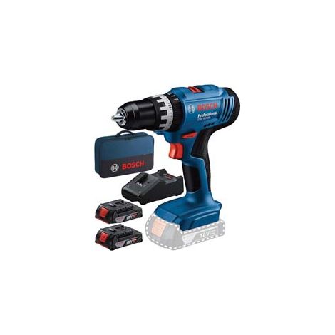 Trapano Avvitatore Bosch 2 Batterie Litio 18 V Percuss. (gsb 18 V 25)