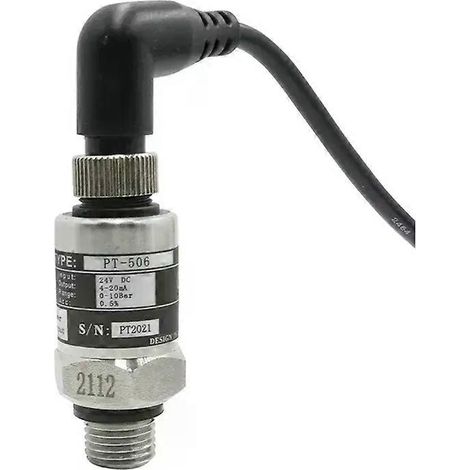 Capteur de pression de pompe à eau AT02 - Capteur hydraulique eau-gaz 0-1 MPa 4-20 mA DC 24 V G1/4 IP68 (1/5)