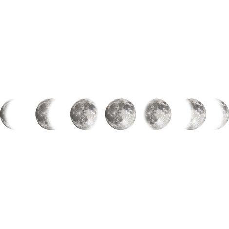 Pair Ein Set aus Mond-Wandaufklebern, Wandtattoos und Wanddekorationen für Wohnzimmer, Schlafzimmer und Büro.