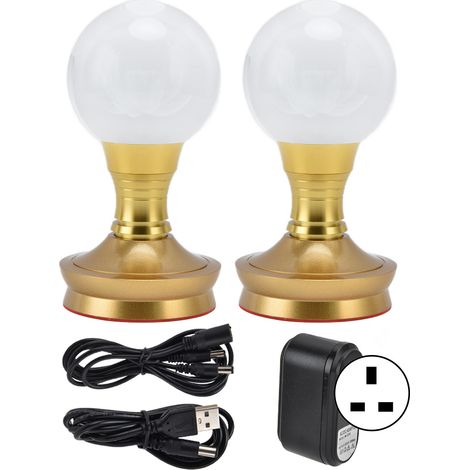 de 2 lampes LED Bouddha boule de cristal 3 couleurs