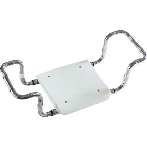 Sedile per vasca bianco con piano regolabile in polipropilene portata 120 kg (1/4)